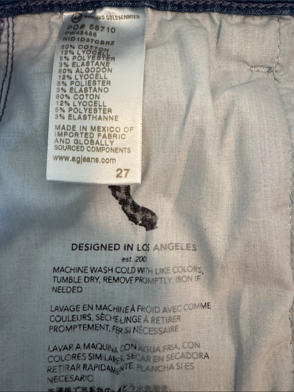AG Adriano Goldschmied “Stella” Low-slung palazzo Wide-Leg Jeans, 30” inseam - Picture 10 of 14